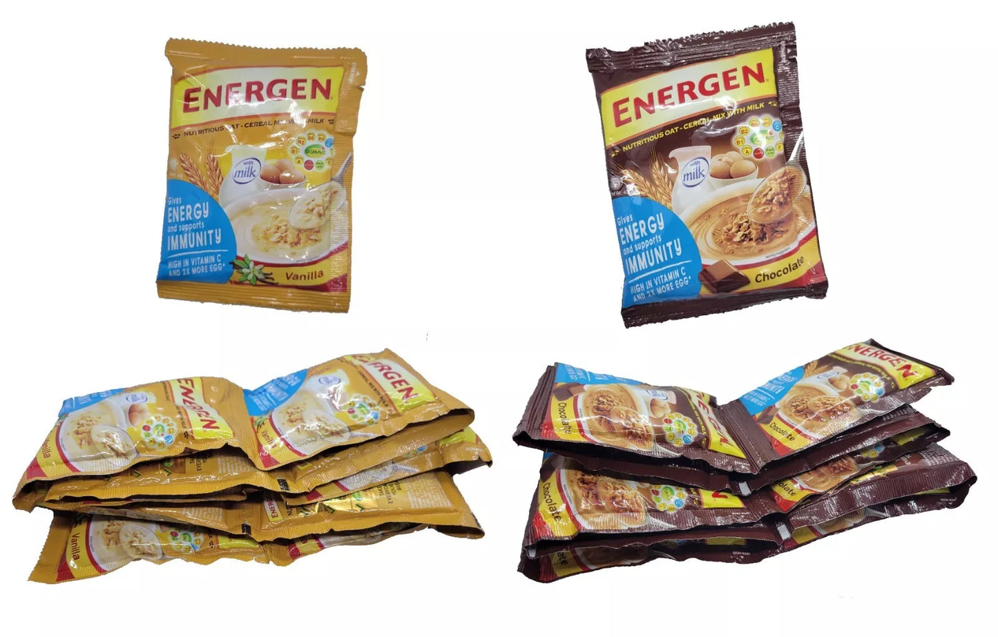 ENERGEN Nutritious Oat - Cereal Mix With Milk (10 packs of 40g)