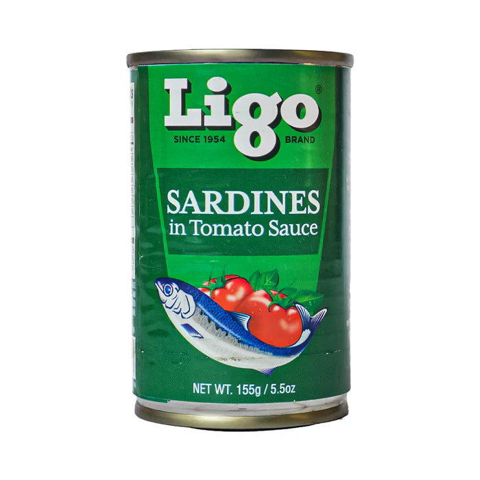 Ligo Sardines in Tomato Sauce 155g/5.5oz (6 cans)