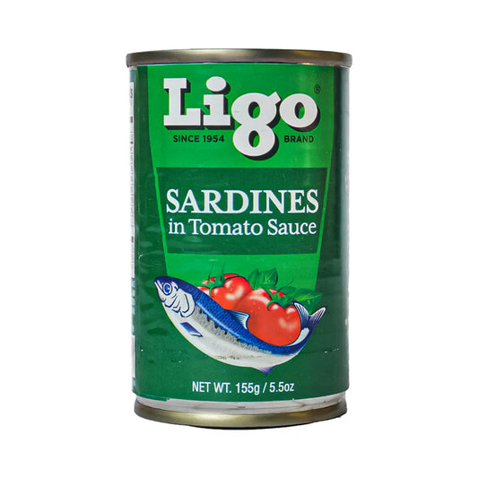 Ligo Sardines in Tomato Sauce 155g/5.5oz (6 cans)
