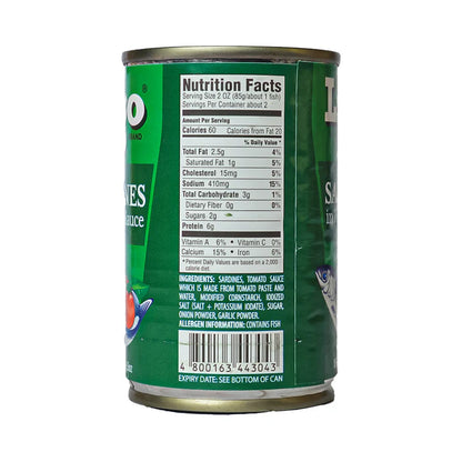 Ligo Sardines in Tomato Sauce 155g/5.5oz (6 cans)