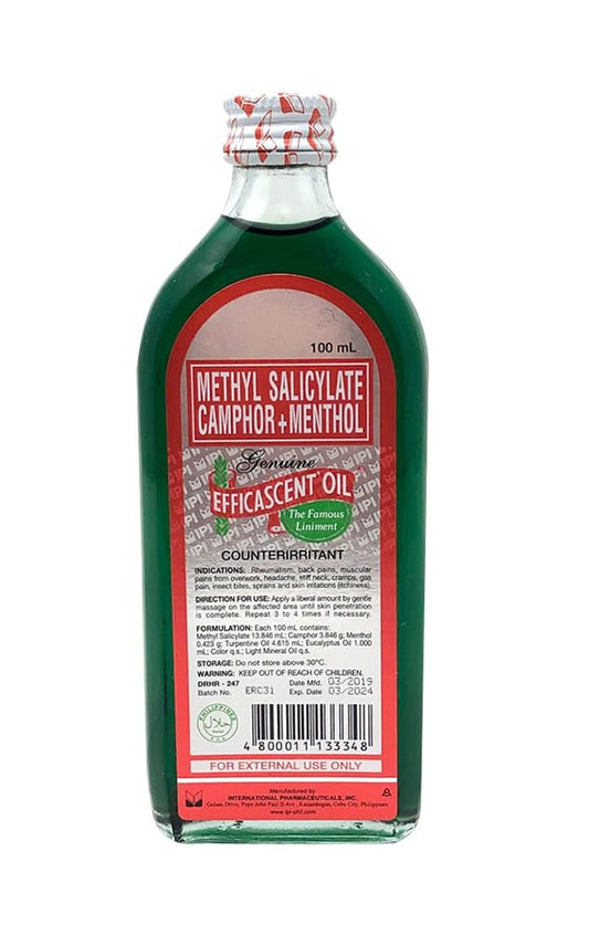 Efficascent Oil 100ml (Genuine) The Famous Liniment