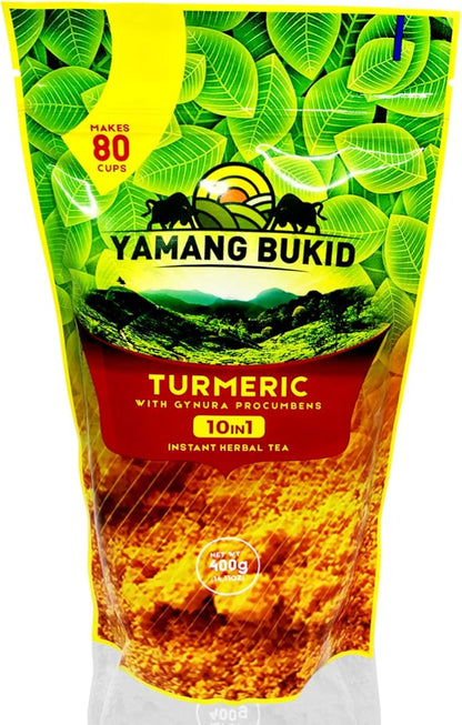 Yamang Bukid Turmeric with Gynura Procumbens 10-in-1 Instant Herbal Tea 400g
