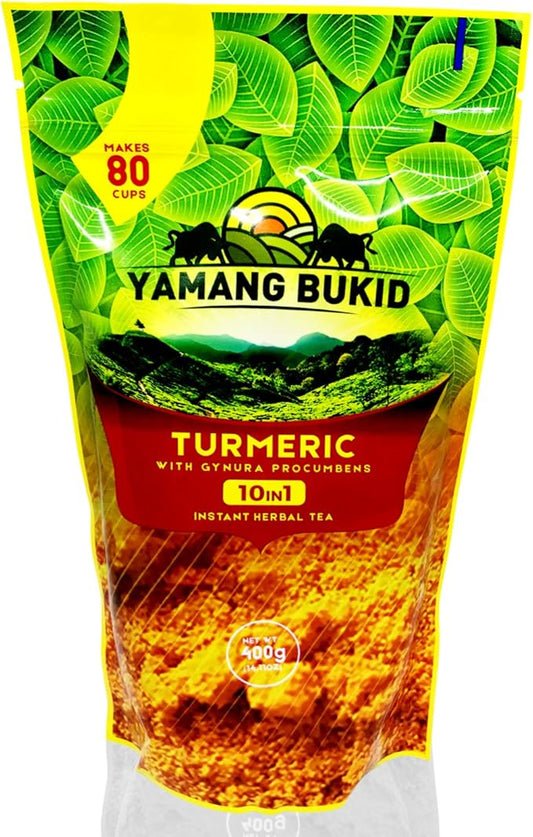 Yamang Bukid Turmeric with Gynura Procumbens 10-in-1 Instant Herbal Tea 400g