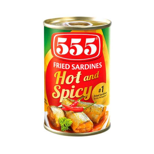 555 Fried Sardines Hot and Spicy 155g/5.5oz (3 cans)