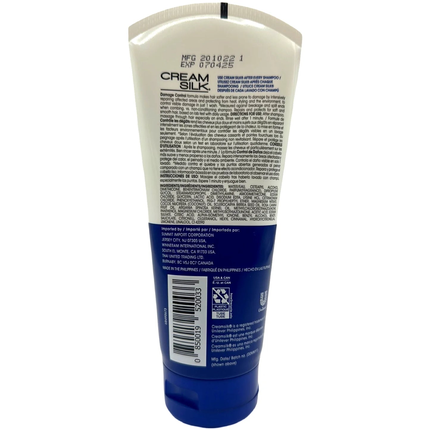 Cream Silk Conditioner Damage Control 180ml (Set of 3)