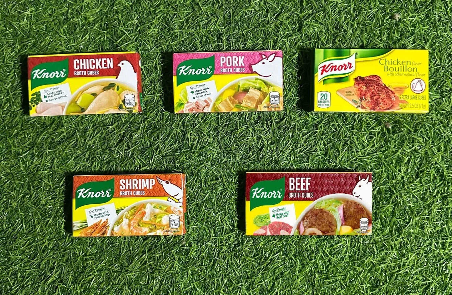 Knorr Broth Cubes 60g - 2 packs (Beef, Pork, Chicken, Shrimp, Chicken Bouillon)
