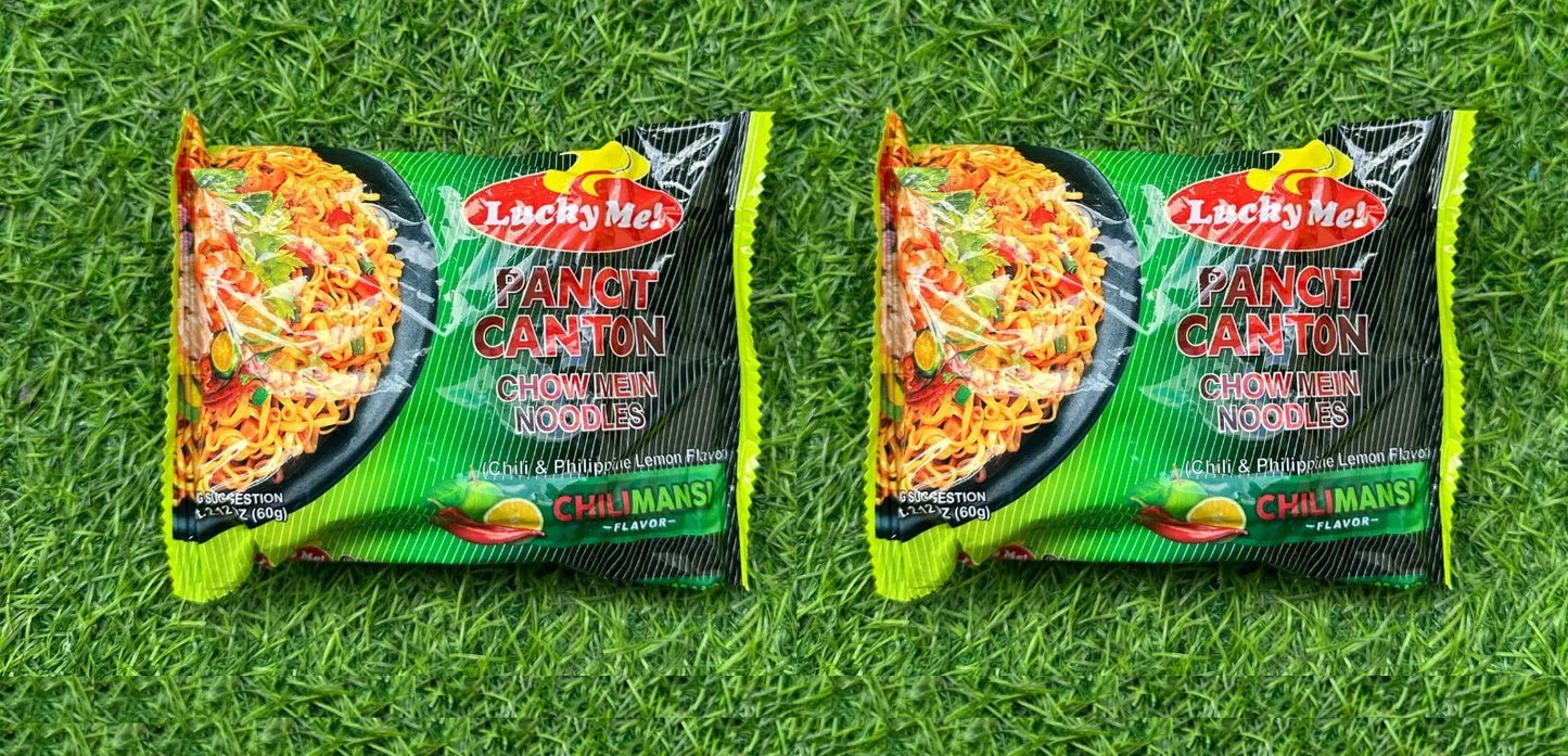 Lucky Me Pancit Canton (Extra Hot Chili, Chilimansi, Kalamansi)
