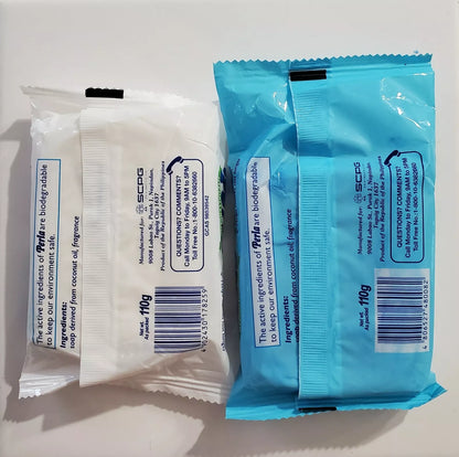 Perla Hypoallergenic Laundry Soap Bar 110g (Original White and Original Blue)