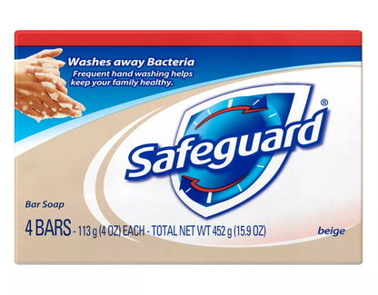 Safeguard Bar Soap Beige (4 Bars or 8 Bars)
